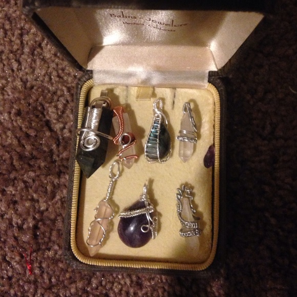 Wrap necklaces. Labradorite, amethyst, quartz