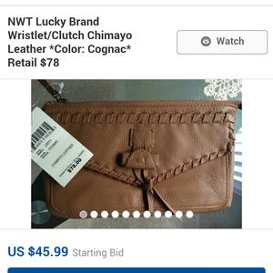 Lucky brand Chimayo wristlet purse. Brand new.