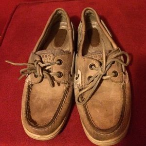 Tan leather Sperrys