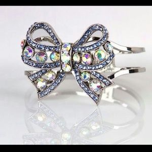 Betsey Johnson rhinestone bow bracelet