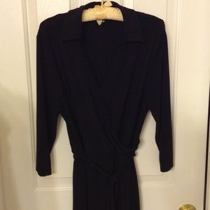 Black wrap dress