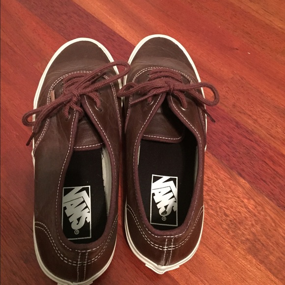 Brown Leather Vans