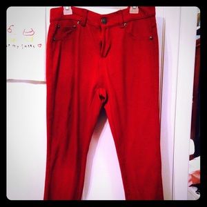 Dark Red Jeggings