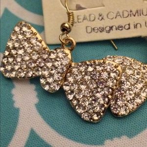 Crystal Bow Earrings