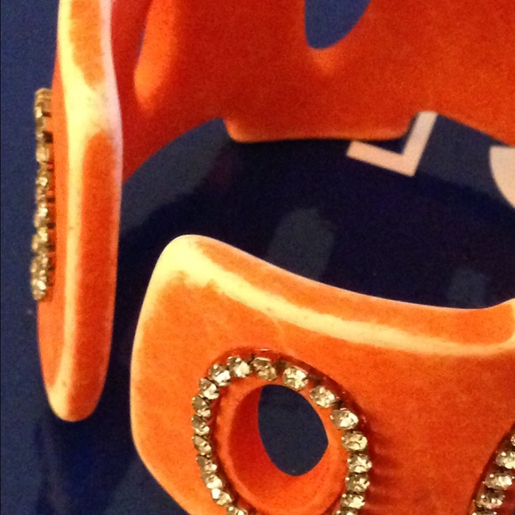 Orange Distressed Bangle - Picture 2 of 2