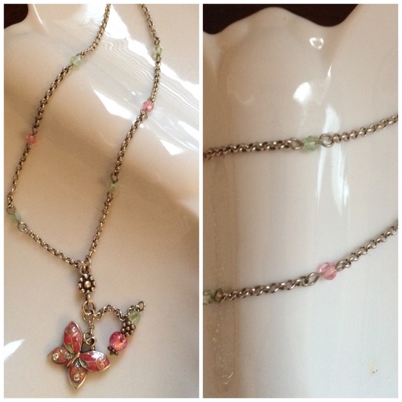 BUNDLED Authentic Brighton Butterfly necklace - Picture 2 of 4