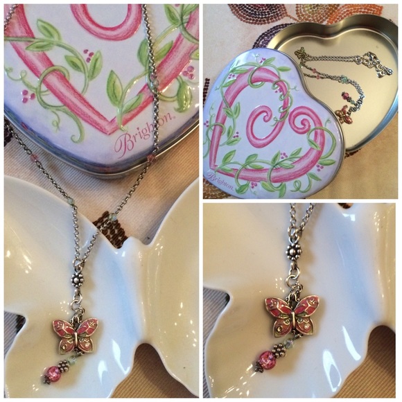 BUNDLED Authentic Brighton Butterfly necklace - Picture 4 of 4