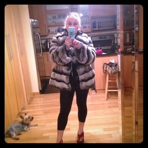 chinchilla fur  coat