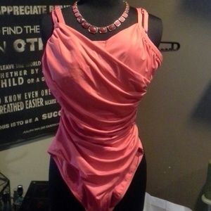 Coral slimming bathing suit