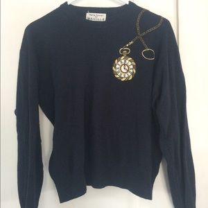 Vintage clock sweater