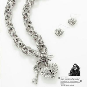 Love Big Necklace & Earring set