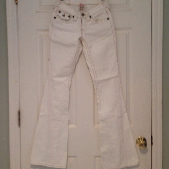 True Religion White Flare Jean