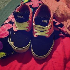 Pink & black vans
