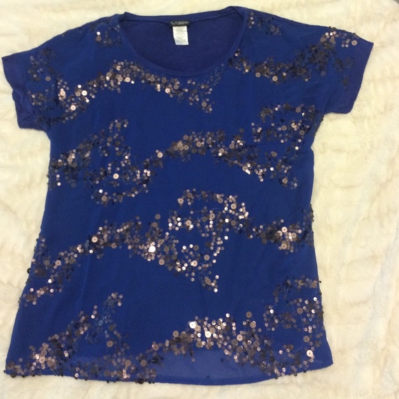 Royal Blue sequin top