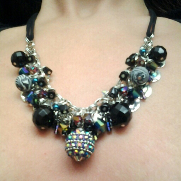 Handcrafted, "Party Girl" Bangle Necklace - Picture 1 of 4