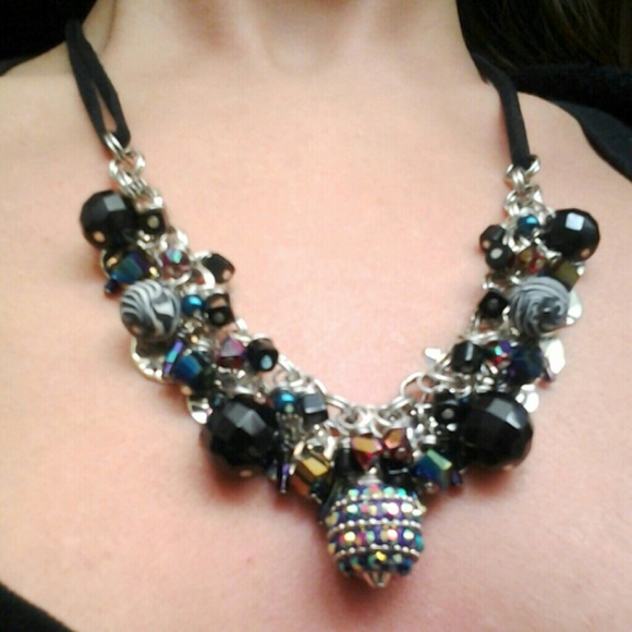 Handcrafted, "Party Girl" Bangle Necklace - Picture 2 of 4