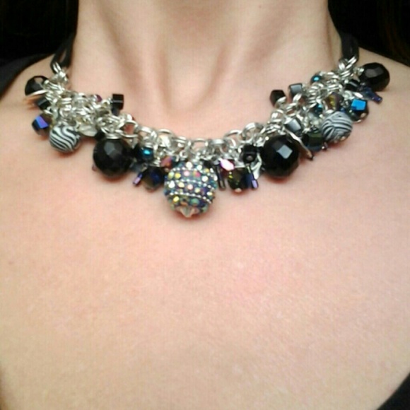 Handcrafted, "Party Girl" Bangle Necklace - Picture 3 of 4