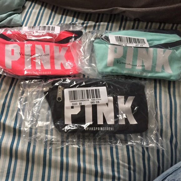 VS pink fanny pack & sunglasses!