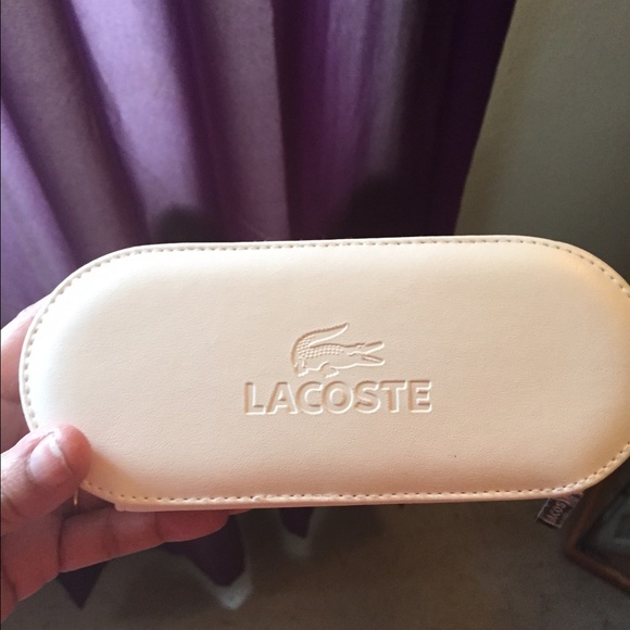 Lacoste purple aviator style sunglasses