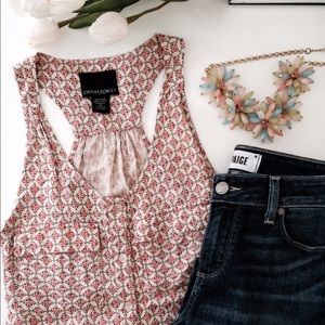 Racer back top.