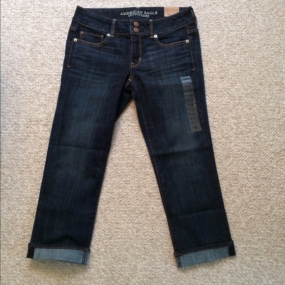 American Eagle artist crop jeans