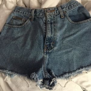 calvin klein high waisted shorts