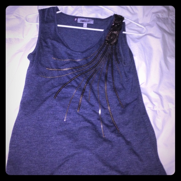 Jennifer Lopez sequin tank top - Picture 1 of 2