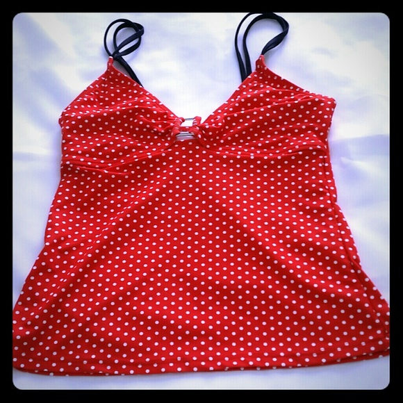 Beach Diva vintage tankini top sz s