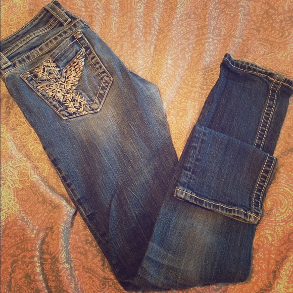 Medium wash Miss Me skinny denim