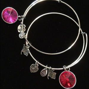 Adjustable trendy bracelets set of two as shown