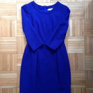 J.Crew Prussian Blue  wool dress