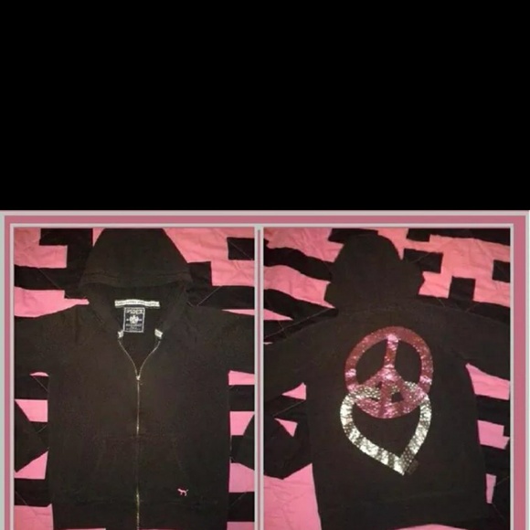 Victoria secret heart & peace hoodie