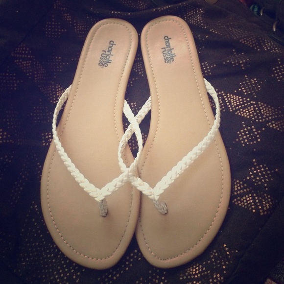 White sandals