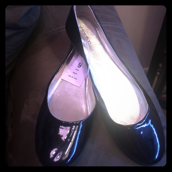 Black Patent Leather Ballet Flats