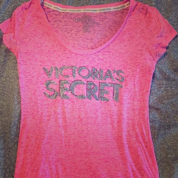Hot pink Victoria's Secret t-shirt