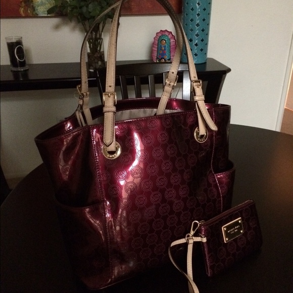 Authentic MK Burgundy handbag