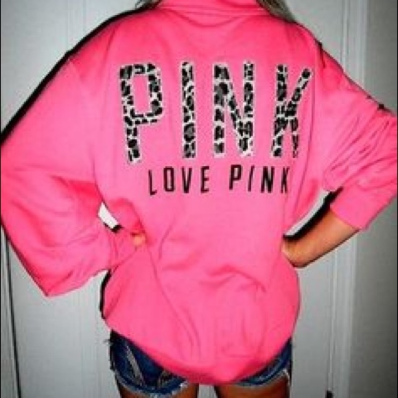 ⚡️FLASH SALE⚡️ vs pink Cheetah half zip