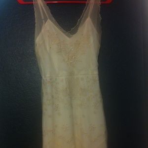 Beautiful BCBG maxazria embroidered dress XS white