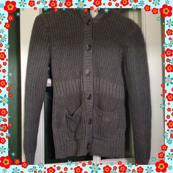 Aeropostale Grey Sweater w/Hood