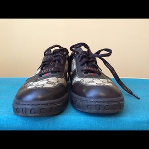 Men's Sz 10 (US) Leather Gucci Sneaker