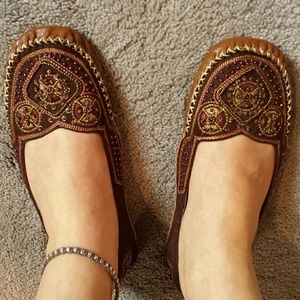 Indian style beaded flats