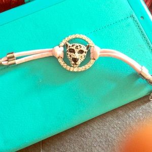 cheetah face bracelet