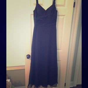 Belsoie Black floor-length gown, size 10