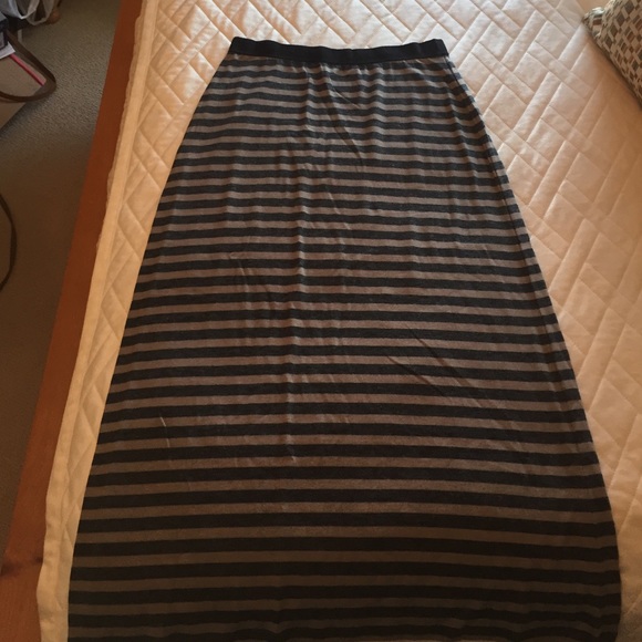 Striped maxi skirt