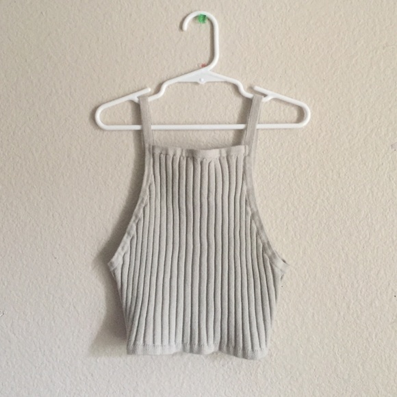 Cream crop top