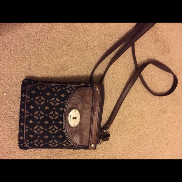 Brown Fossil Crossbody handbag - Picture 1 of 3