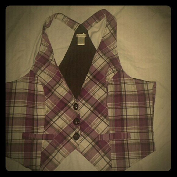 Plaid vest