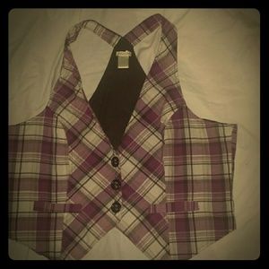 Plaid vest