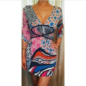 floral print mini dress