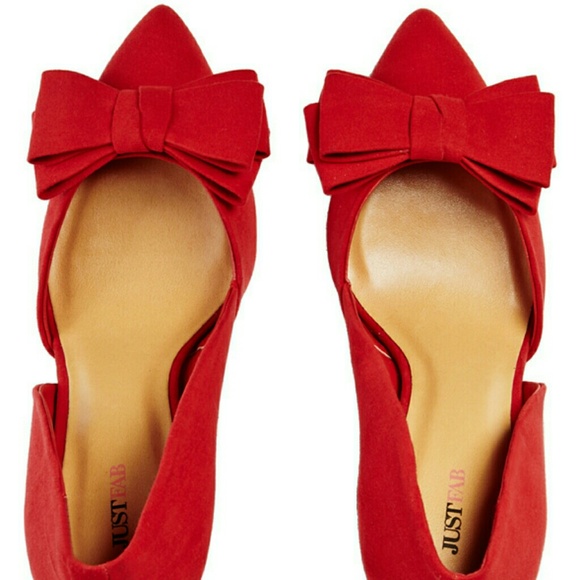 Red bow heels - Picture 2 of 3